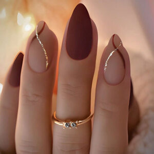 Mocha Matte with Gold Wisp