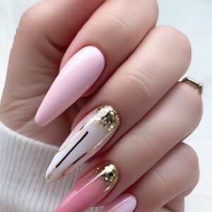 Pink Gold Ombre Glam