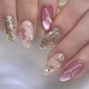 Rose Gold Glitter & Pink Aurora Floral